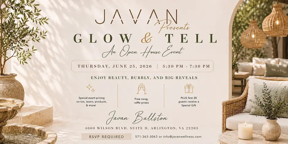 Glow & Tell at Javan Wellness Ballston